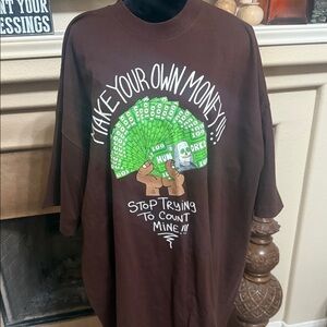 Algierz Brown Graphic Tee